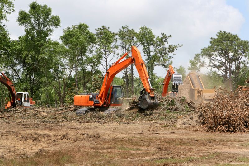 Land Clearing Machinery in Action