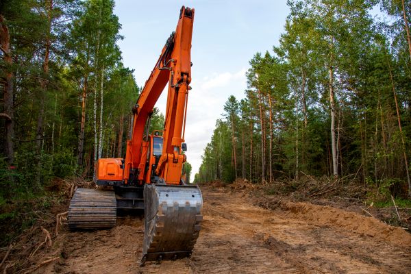 Backhoe Land Clearing in Irvine